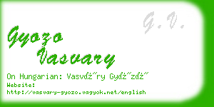 gyozo vasvary business card